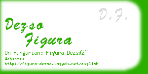 dezso figura business card